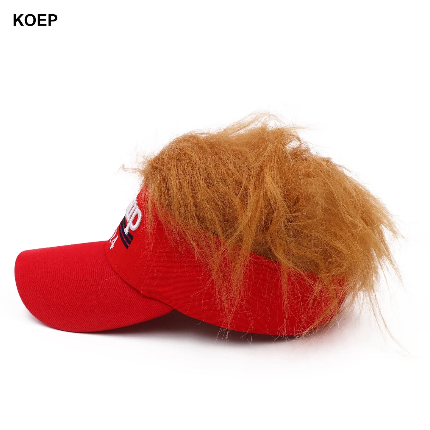 Donald Trump 2024 Half Hat with Hair